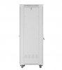 Lanberg Szafa stojąca rack 19 cali 42U 600x800 szara drzwi szklane flack pack